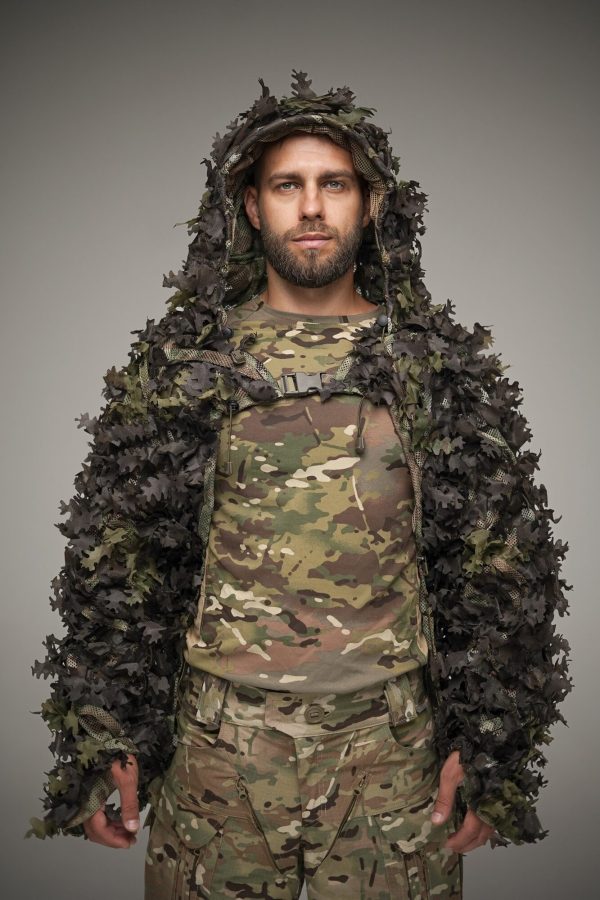 Camouflage cape Viper back 2-in-1, color Forest ground