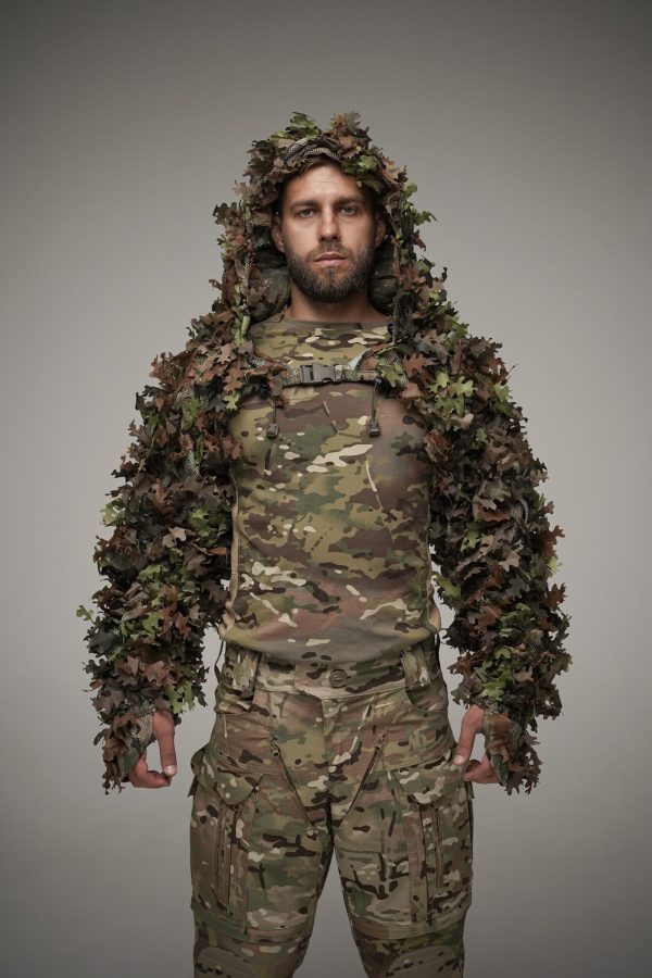 Camouflage cape Viper Hood, color 5 mix