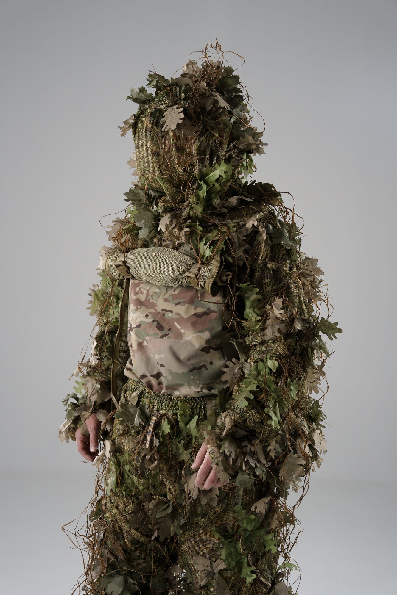Маскувальний костюм Ghillie Light, колір Літній ліс + Темний ліс + Сухе поле