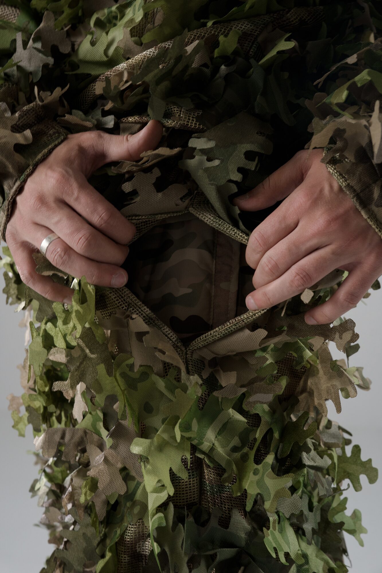 Маскувальний костюм Ghillie v1 pro, колір Літній ліс + Темний ліс + Сухе поле