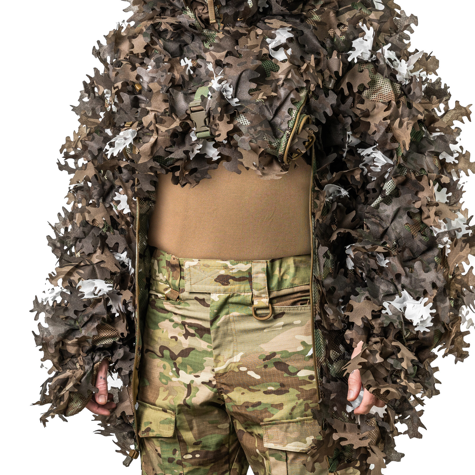 Маскувальний костюм Ghillie PRO+, колір Зимова земля